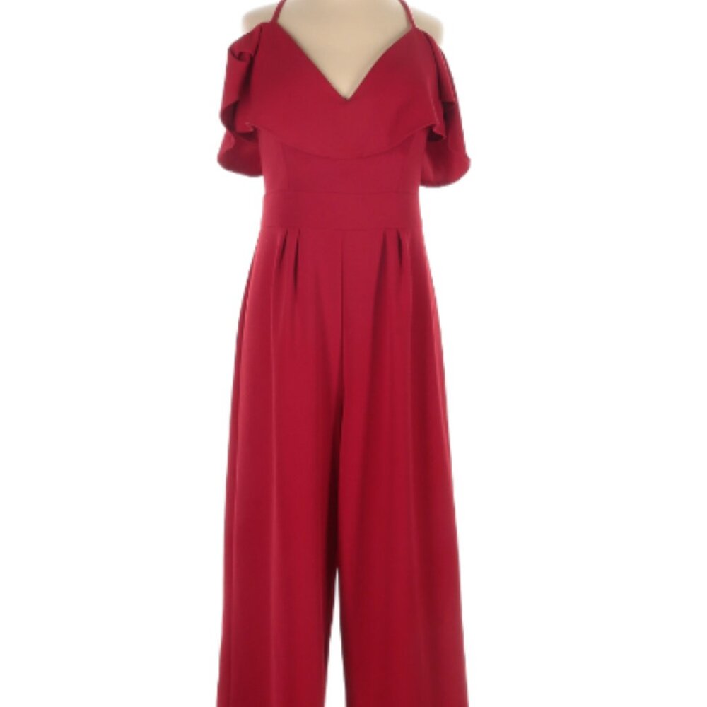 Love, Nickie, Lew Red Jumpsuit Sz 5